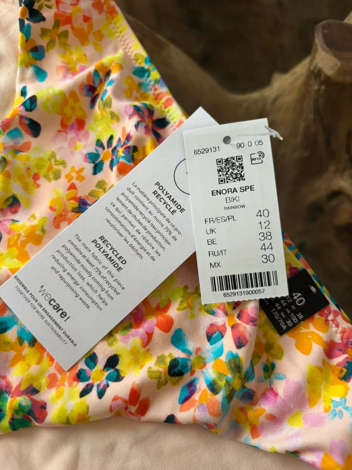 Bas de maillot de bain Etam fleurs multicolores 40 – photo 2